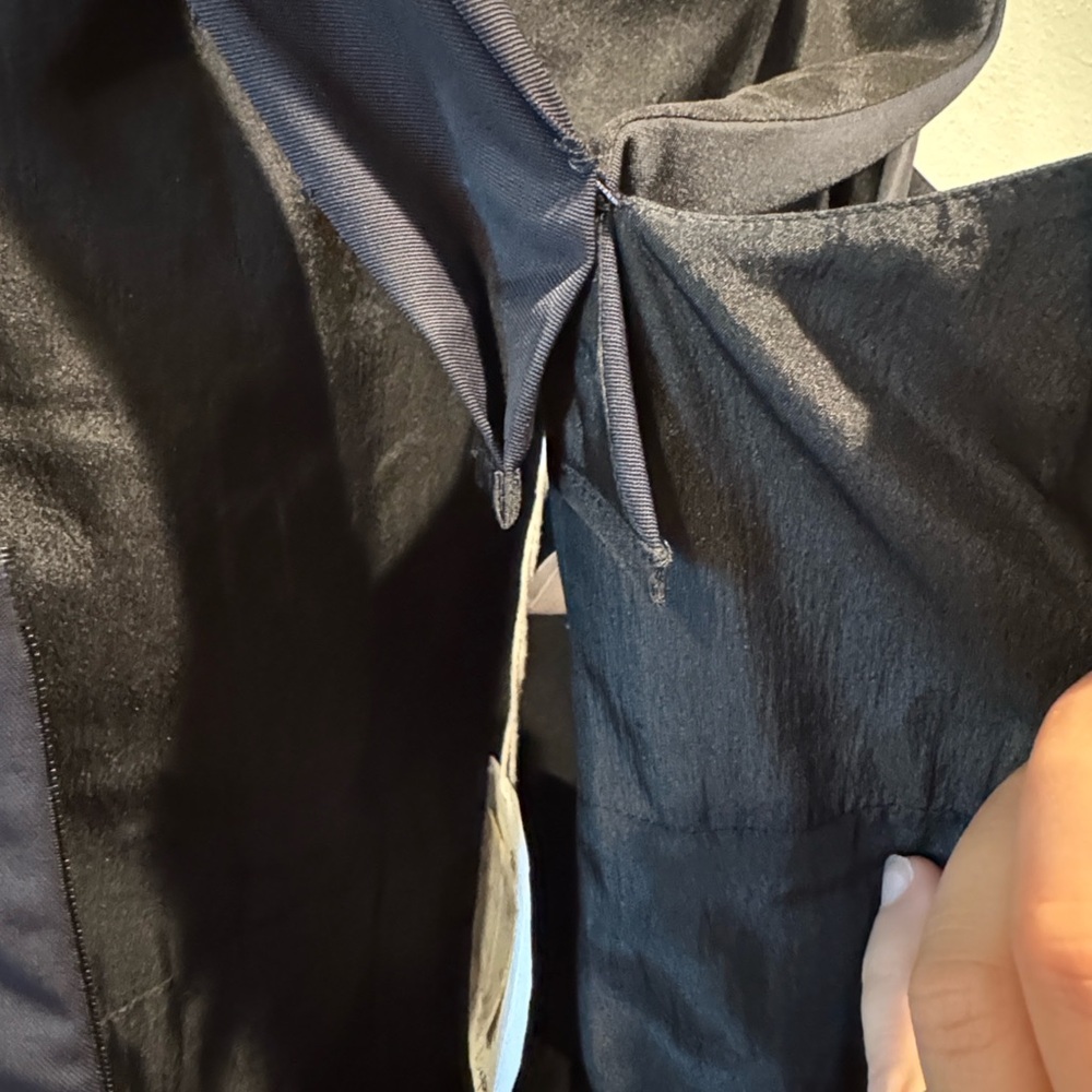 Chloe NWT New Black Asymmetrical One-Shoulder Cocktail Dress with Silver Trim - Picture 14 of 16